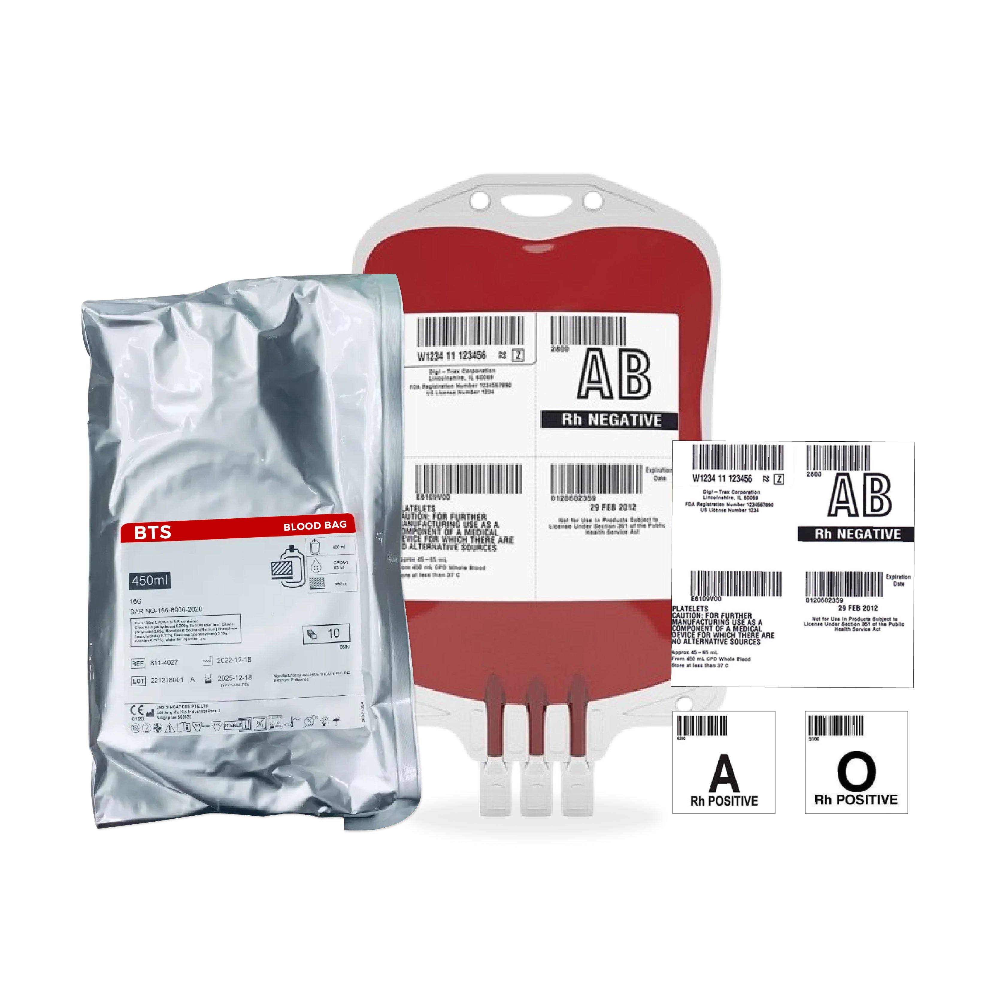 Blood Bag Labels